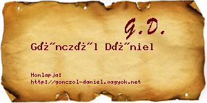 Gönczöl Dániel névjegykártya