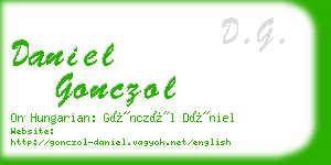 daniel gonczol business card